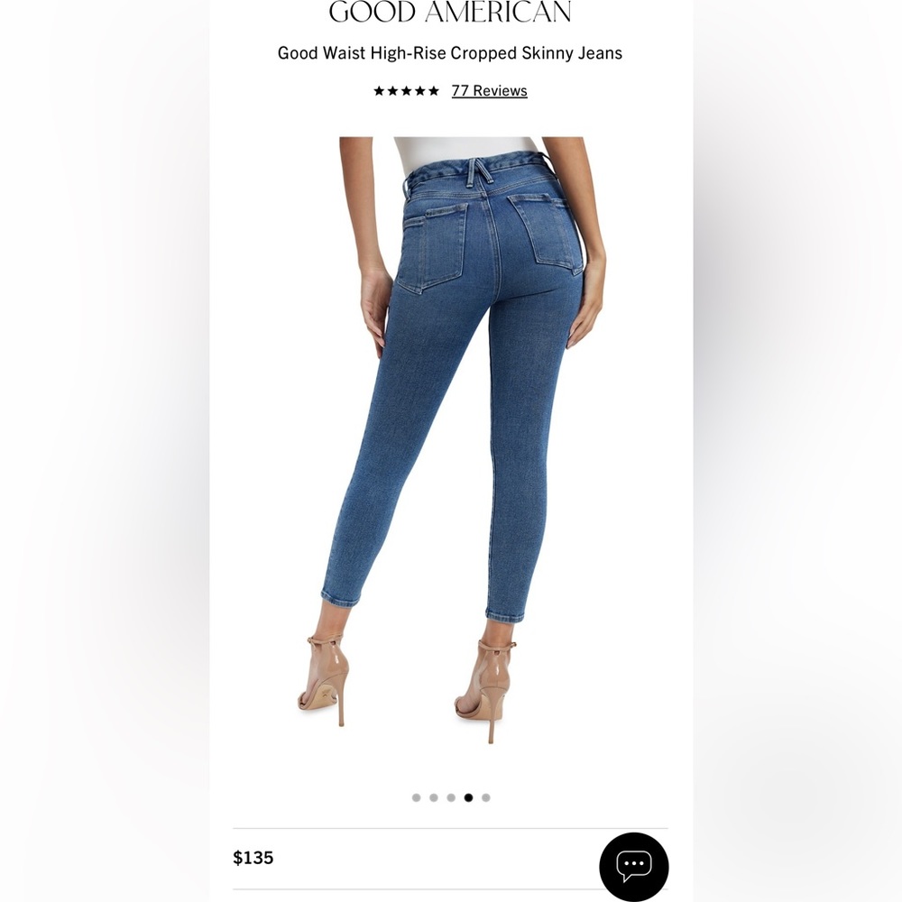Good American Good Waist High-Rise Cropped Skinny Jeans